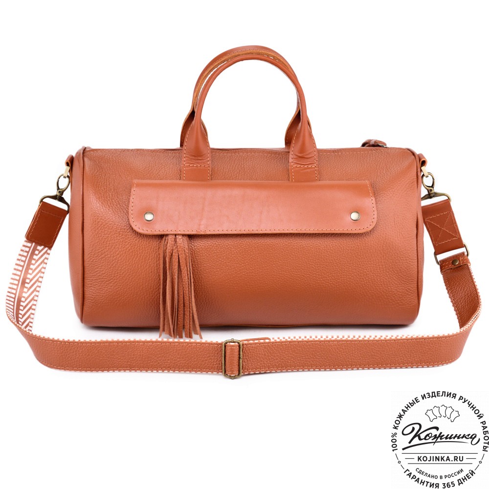 Женская кожаная сумка "Византия" (рыжая)